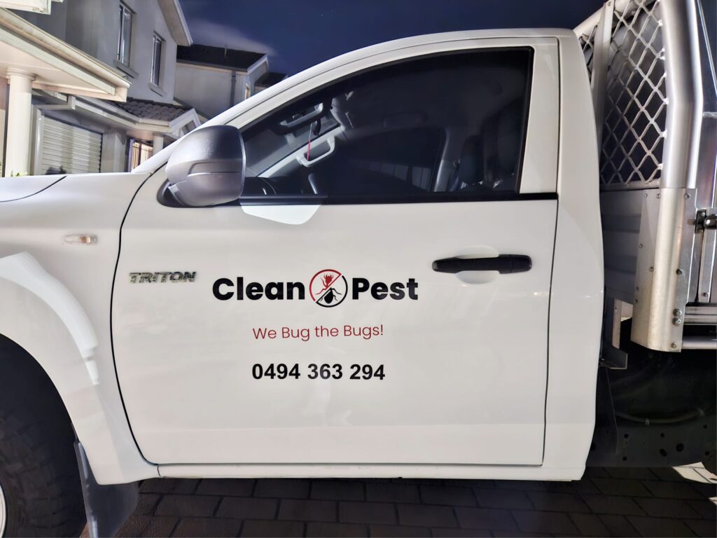 Clean pest control ute
